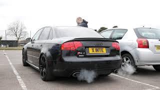 Inite TV Audi RS4 on the rev limiter!