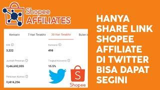 Cara mendapatkan banyak klik pada link Shopee Affiliate di Twitter