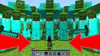 TINY ENDERMAN VS 1000000 ZOMBIE IN MINECRAFT! ENDERMAN LIFE 1 MINECRAFT BATTLE