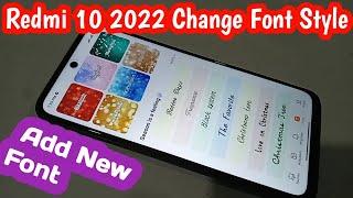 Redmi 10 2022 change Font style // Add new font redmi 10 2022