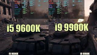 i5 9600k vs i9 9900k  -  Gaming performance test.