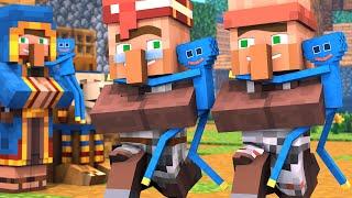 Huggy Wuggy vs Villager 2 - Minecraft Animation