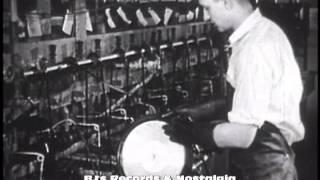 HISTORY OF VINYL RECORDS #1 - The 78 RPM Single.  Manufacturing plant RCA