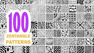 100 zentangle patterns  100 doodle patterns  100 mandala patterns