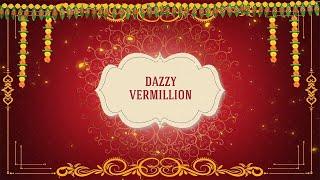 Dazzy Vermillion Theme  | Wedding Invitation Video Sample | Dazzling Invitations