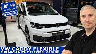 VW Caddy Flexible Laderraumlänge mir nicht flexibel genug | AusfahrtTV News