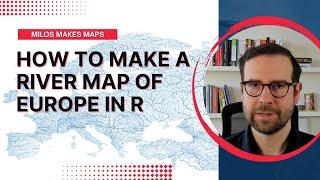 How to make a river map of Europe in R