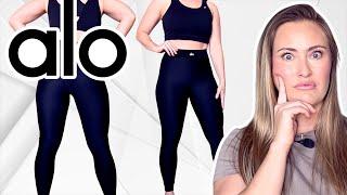 NEW ALO YOGA! AIRLIFT HIGH WAIST 7/8 LINE UP LEGGING TRY ON REVIEW HAUL