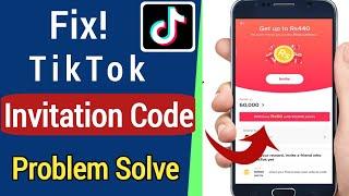 Tiktok Invitation Code Problem Solved -2021| TikTok Reward Invitation Code |Tiktok invite code Error
