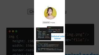 image in input file using html CSS javascript