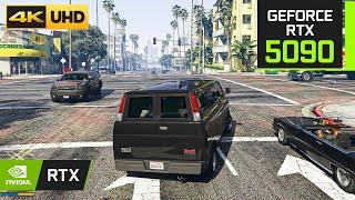 RTX 5090 in GTA 5: Enhanced Edition - INSANE Ray-Tracing Ultra Realistic Graphics Gameplay 4K