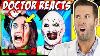 ER Doctor REACTS to CRAZIEST Terrifier 2 Injuries