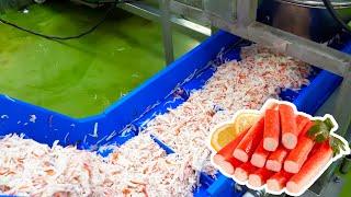 Amazing! How Imitation crab is made - Food Factory