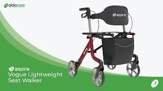 Aspire Vogue Lightweight 2 Seat Walker | Product Spotlight