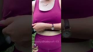 Girl Purifies Water Using Bra. #camping #survival #bushcraft #outdoors #shorts