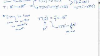 Review of linear transformations