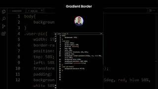 Gradient Image Border Using CSS #shorts