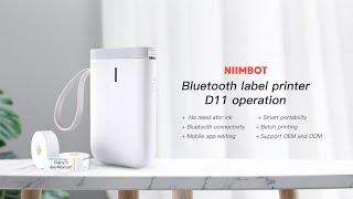 NiiMbot Bluetooth label printer D11 operation