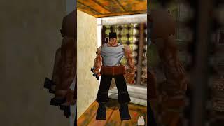 Self-aware Lara Croft Transforms a Gangster into a Medipack in Tomb Raider 2