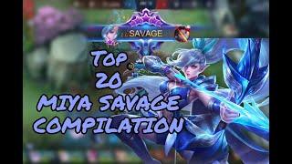 Top 20 MIYA SAVAGE Compilation. BEST MIYA SAVAGE COMPILATION. BEST MIYA builds. #Tiktok #CAPCUT#MLBB