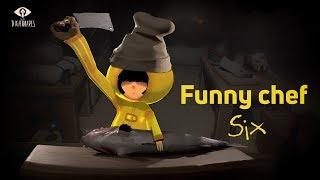 Little Nightmares: Funny Moments Compilation Story about Six  as a chef Scenes