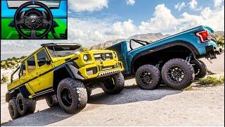 Mercedes G63 AMG 6X6 & Hennesey VelociRaptor 6X6 Offroad - Forza Horizon 5 | Thrustmaster T300RS GT