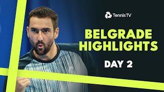 Cilic Battles Muller; Lajovic & Kecmanovic Also In Action | Belgrade 2024 Day 2 Highlights