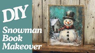 DIY Snowman Book Makeover