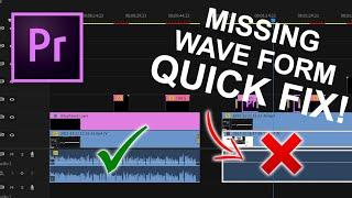 Missing Wave Form QUICK FIX (Premiere Pro)