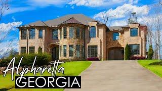 Tour this LUXURIOUS 5 Bedroom 6.2 Bath Home w/Pool in a Gated Golf Course Community in ALPHARETTA GA