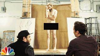 Jimmy Fallon and Jonah Hill Draw a Nude Model