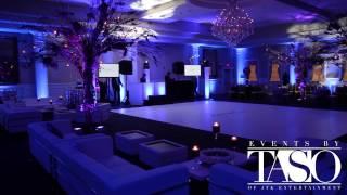 DJ Taso Wedding/ Sweet 16 Set Up & Room Uplighting Transformation - Buona Sera Palazzo, NJ