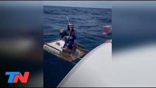 Miami: la dramática travesía de un balsero cubano que estuvo a la deriva en el mar.