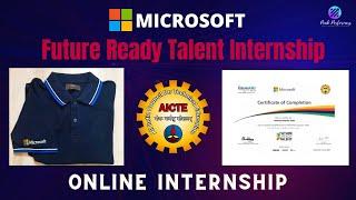 Microsoft Future Ready Talent Internship Program 2022 || Microsoft Internship Certificate  