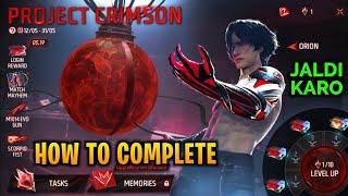 Project Crimson Event Complete Kaise Kare I Free Fire New Event Today How to Complete New Event FF