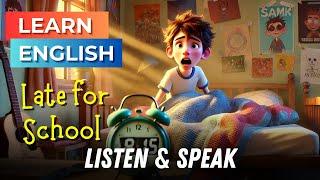 Late for School | Improve Your English | English Listening Skills - Speaking Skills | Daily Life