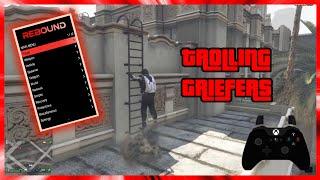 TROLLING A GRIEFER WITH MODS (REBOUND GTA 5 MOD MENU)