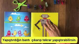 Bantlı Makaslı Kitap 3- 6 yaş Kes Yapıştır Serisi (10 Bant – Makas Hediyeli)