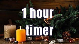 Winter Candle Timer | No music w/ alarm | time stamped