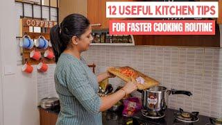 12 Useful Kitchen Tips/Habits for Faster Cooking Routine | Time Saving Kitchen Tips