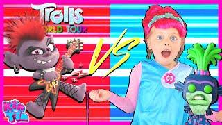 Trolls World Tour Movie In Real Life! Trolls Poppy Plays Music and Has Dance Party To Find Strings
