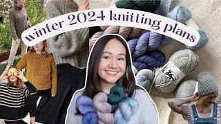 winter 2024 knitting plans | 14 patterns I'm loving and my project plans with yarn