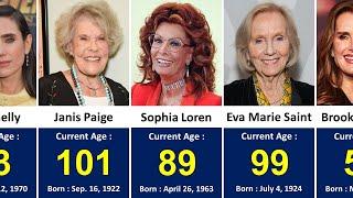 AGE Of Famous Senior Hollywood Actresses in 2024