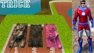 The Ultimate Guide to the rope hero vice town 3 Tanks Trick || Rope hero vice town 3 tanks trick