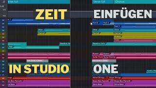 Zeit einfügen in Studio One | PreSonus Studio One Tutorial