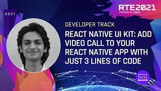 React Native UIKit: Add Video Call to Your React Native App with Just 3 Lines of Code