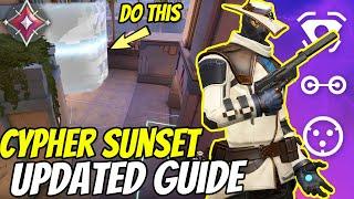 Updated Sunset Cypher Setups - Tips and Tricks Valorant