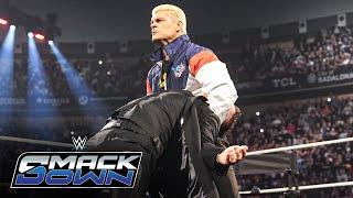 Cody Rhodes takes out The Miz as he prepares to confront John Cena on Raw: SmackDown, March 14, 2025