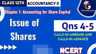 Qns 4-5 I Chap 1: Accounting for Share Capital I NCERT