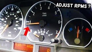 HOW TO ADJUST ENGINE IDLE SPEED on car. Increase Decrease Engine Idle Speed RPM